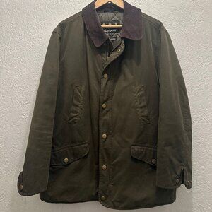 Barbour Men's Ashby Waxed Jacket (Olive Green)